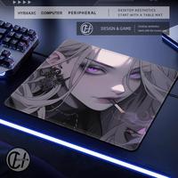 Dark Girl Anime Small Mouse Pad 500x500 Gaming Keyboard Pads Gaming Accessories Thickened HD Desk mat Lock Edge Rubber Mousepad