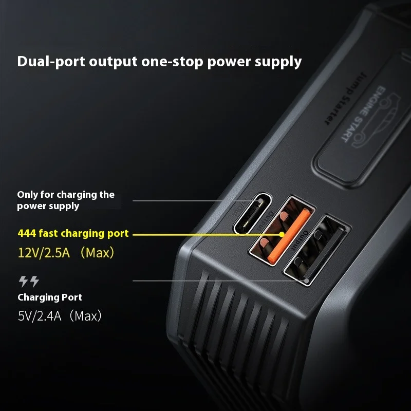 12V 13000mAh Car Jump Starter Intelligent Digital Display Efficient and Reliable Portable Power Bank for Auto,Motorcycles
