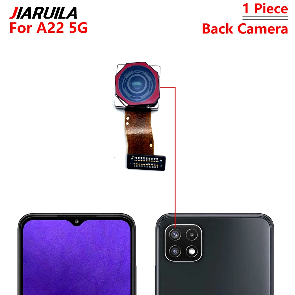 New Rear Big Back Camera For Samsung A52S A72 A22 A32 A42 4G 5G Front Camera Back Main Rear Camera Module Flex Replacement Parts