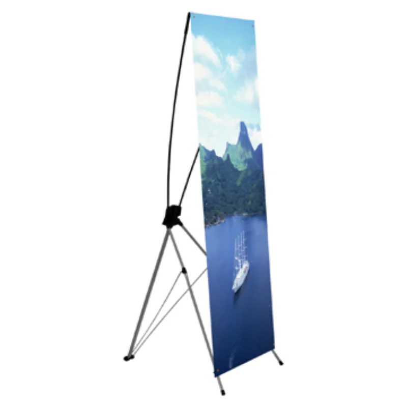 DD Advertising Banner Portable and Adjustable Banners Stand Aluminum 80 X 180cm Poster Display for Exhibitions and Promotions