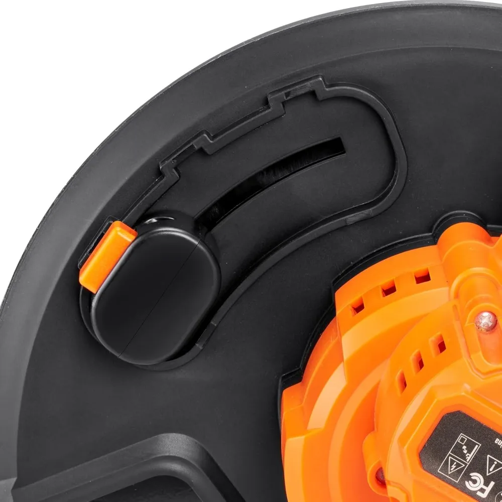 9-Inch Cordless Lawn Edger with Adjustable Blade Depth and Handle, Battery & Charger Included for Lawns, Driveways, Sidewalks