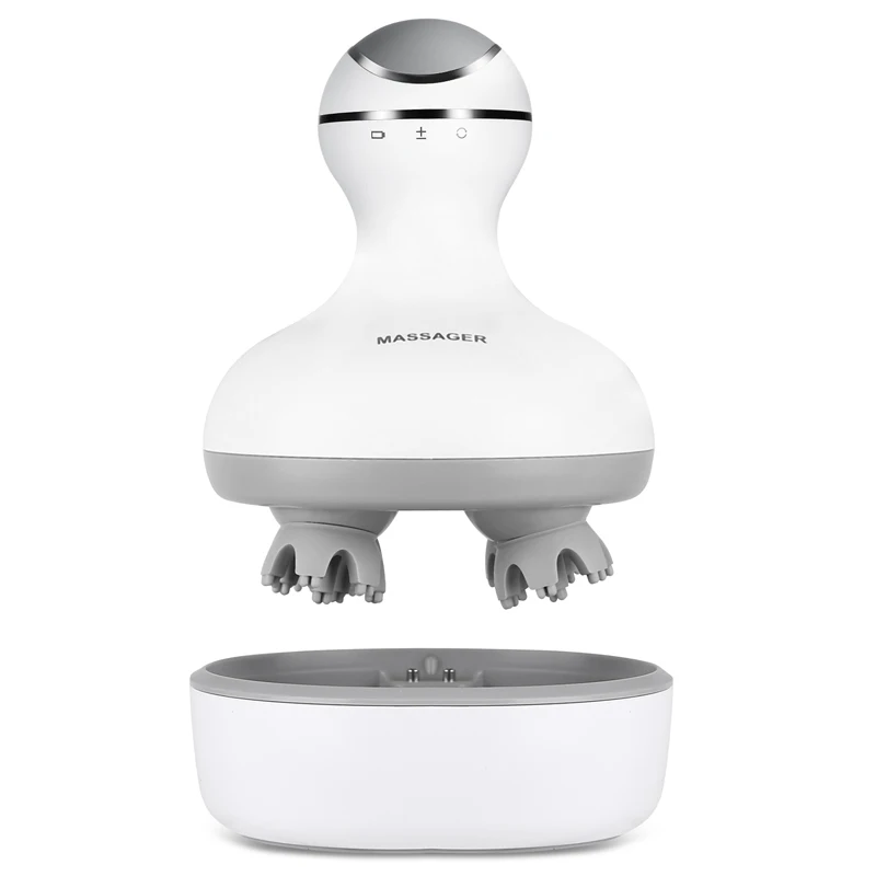 

Electric Scalp Massager, IPX7 Waterproof Handheld Head Massager with 3D Kneading, Vibrating Massage Hammer, 10-Minute Auto Timer