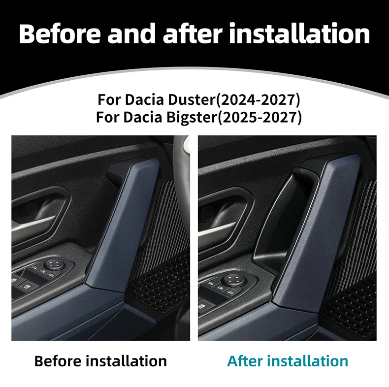 Für Dacia Duster 2024-2027 Dacia Bigster 2025-2027 Auto Vordertür-Aufbewahrungsbox Dekorative Modifikation Innenausstattung Zubehör – Detail 2
