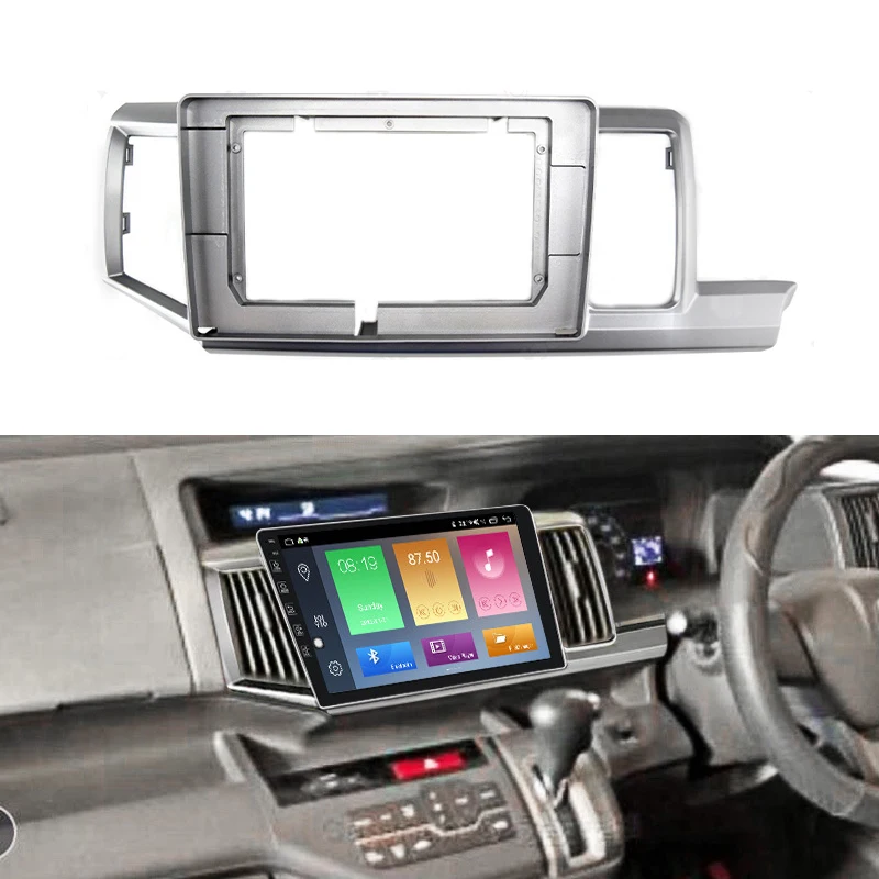 10Inch Car Radio Android MP5 Player Casing Panel Frame 2 Din Head Unit Fascia Stereo Dash Cover Trim For Honda STEPWGN 2009-2015