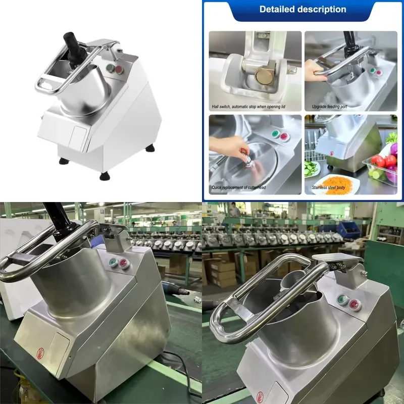 Certificado YWM: Rallador de queso mozzarella / Máquina para rallar queso / Cortador de zanahorias y patatas para hacer chips ondulados