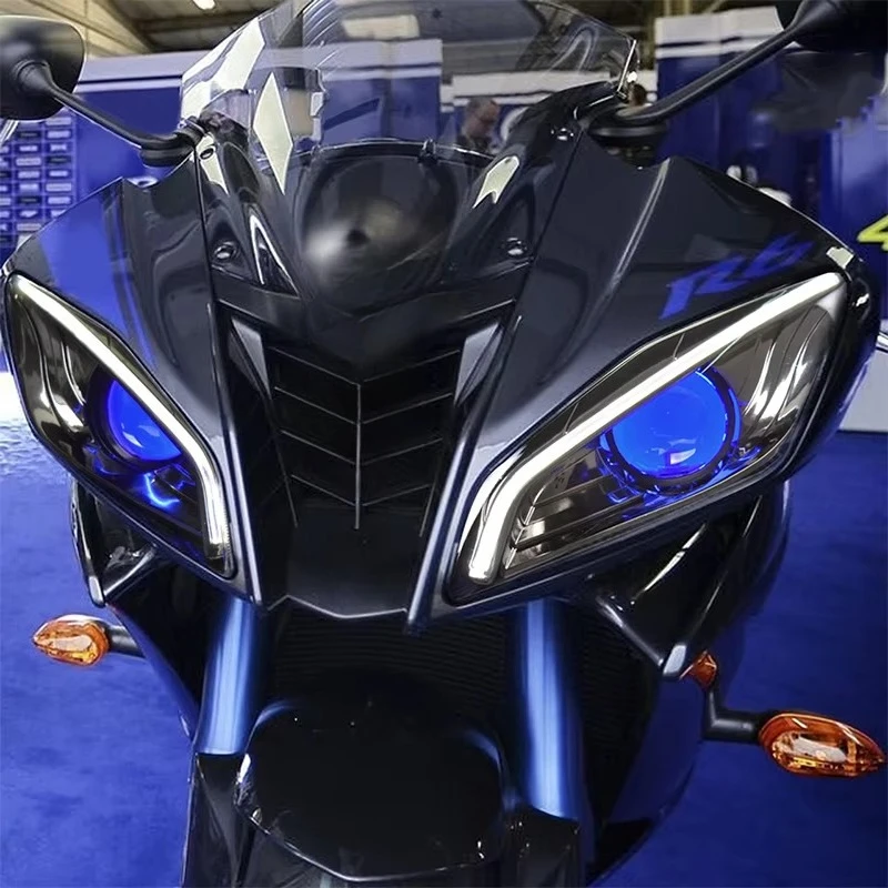 YZF R6 2008-2016 LED Headlight Assembly Projector Front Position Plastic 6000K Color Temperature Motorcycles Made China