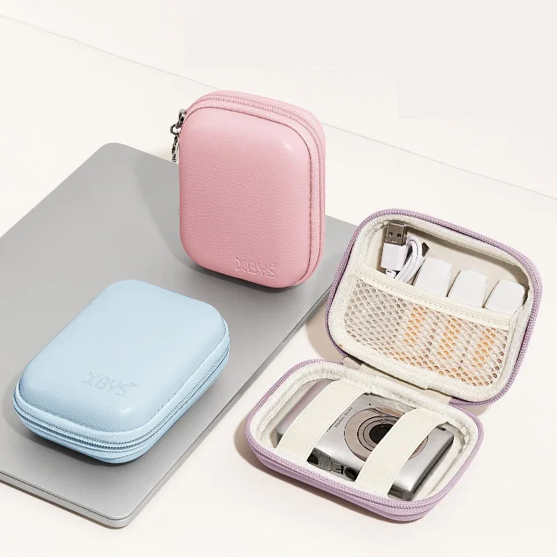 For Accessories SD Card PU Leather Hard Shell Digital Camera Case Small Travel Cameras Storage Holder - Image 2