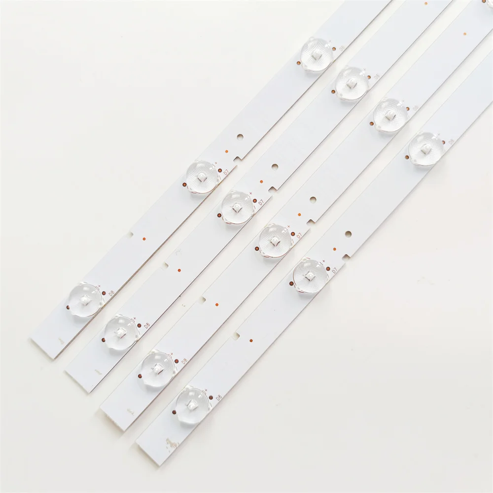 4 Stuks 630Mm Led Backlight Strip 8 Lamp Lens Met Inverter Voor 32 Inch Tv Monitor Panel En Billboard 12 Inpute Update Ccfl