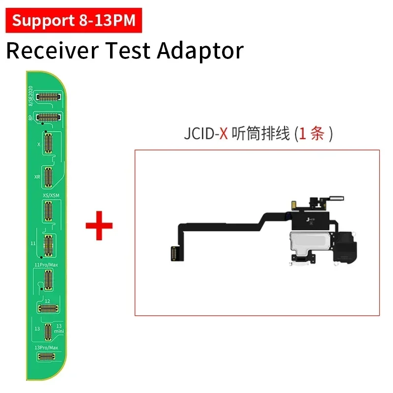 JCID JC V1S V1SE Earpiece Receiver FPC Speaker Flex Cable Detection Board Test Sensor Cable For IPhone 8-13 Pro Max