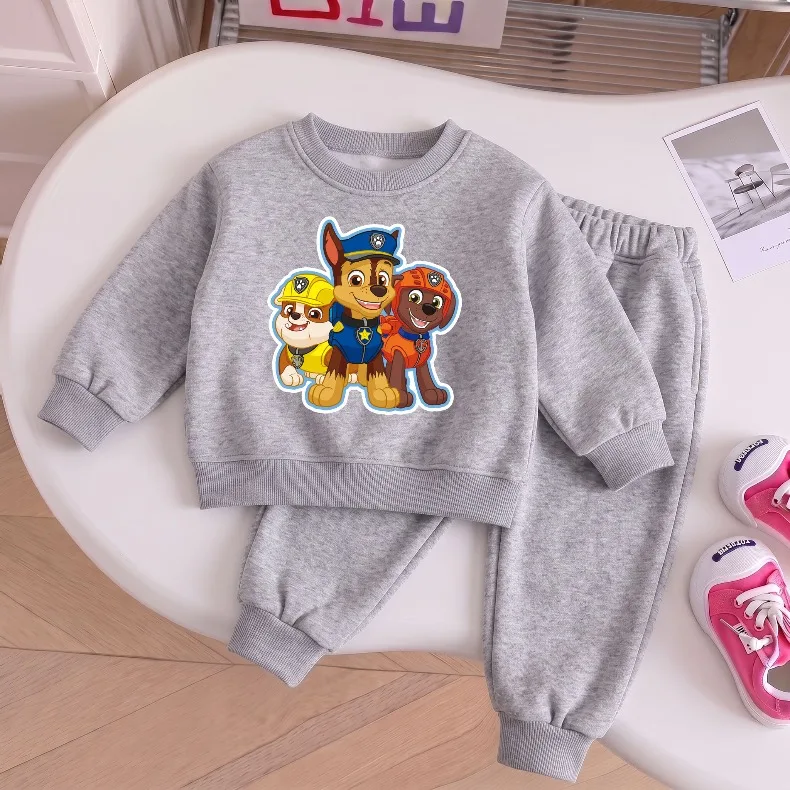 Frühling Herbst Jungen O-Ausschnitt Hoodies + lange Hose 2-teiliges Set Kinder Casual Sweatshirt Anzug Kinder Trainingsanzug Pullover Sets – Detail 5