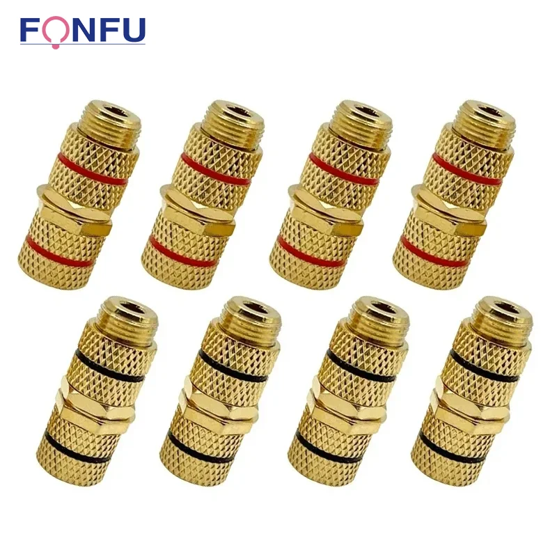 

4 PCS 4mm Banana Plug Female To Female Extension Socket P790 Audio Cable Docking Plug Speaker