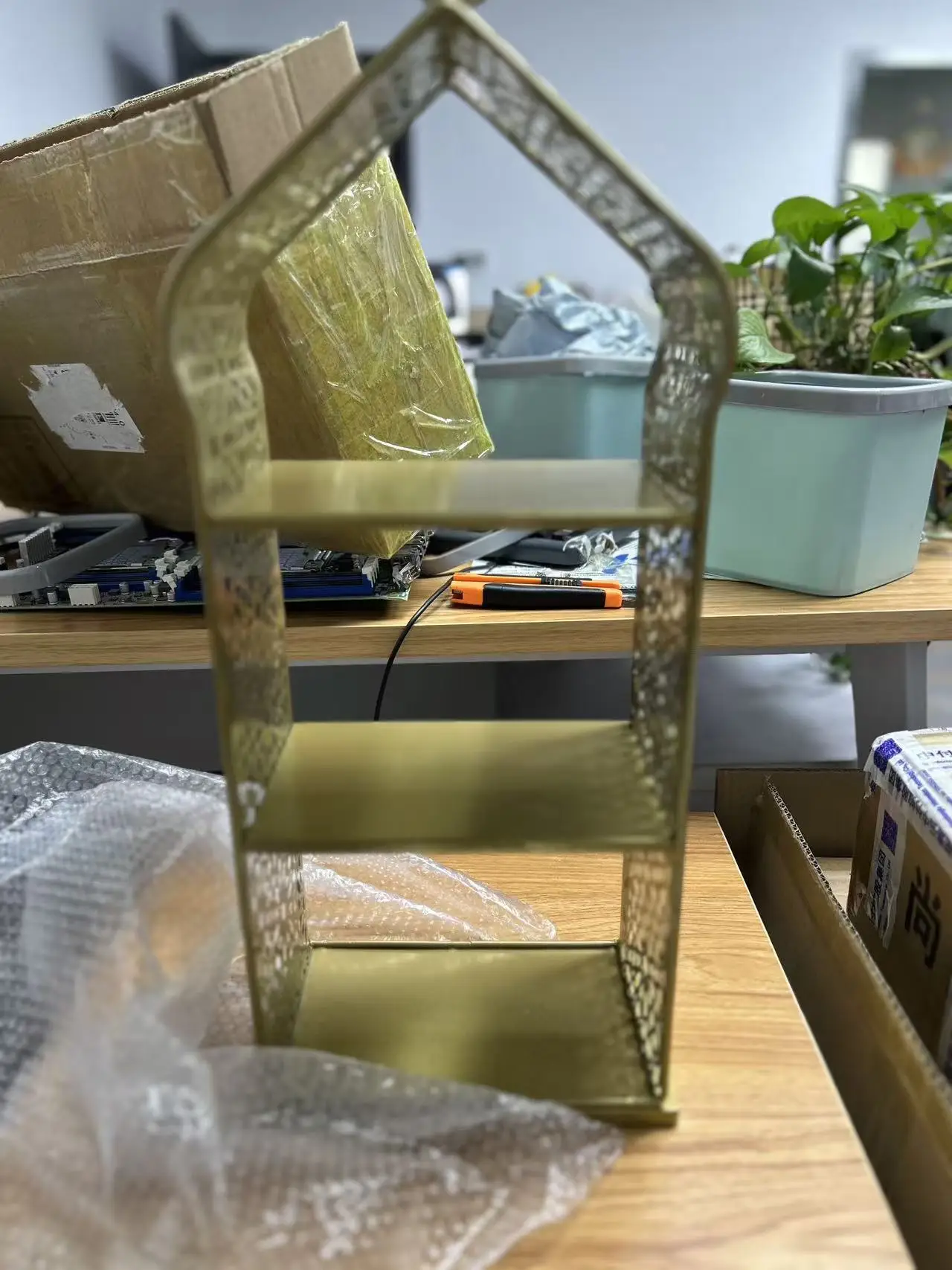 

Middle Eastern Style 3-Tier Fruit Dessert Tray - Creative Cake Candy Rack Storage Organizer for Living Room