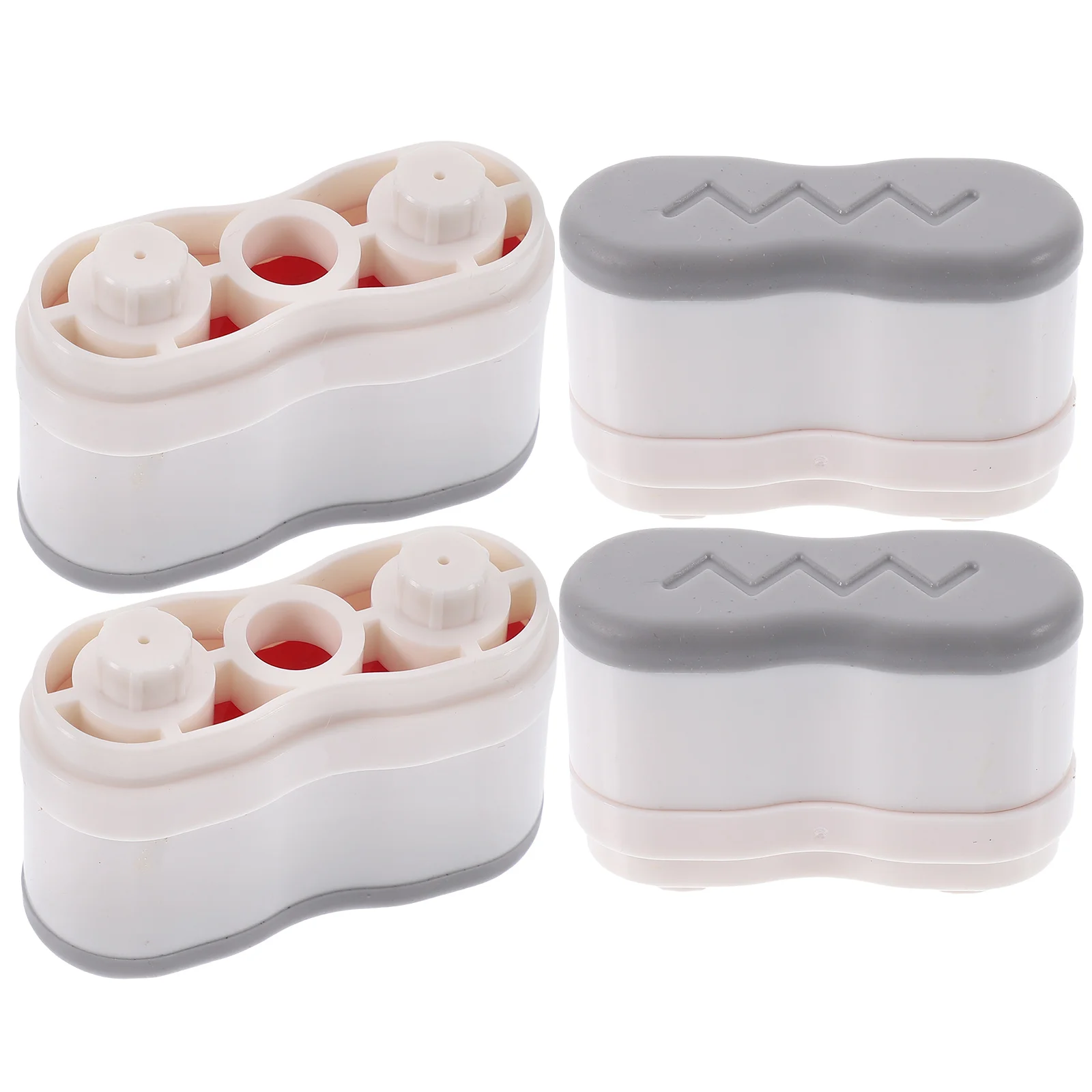 

4 Grey Adhesive Pads Plastic Toilet Seat Bumpers Bathroom Accessories Standard Size Universal Fit Most s Long Term Use