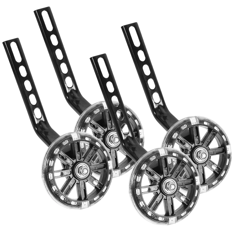

2Pairs Wear-Resistant Bike Training Wheels Replacement Auxiliary Durable Bike Balance Stabilizers Replacement Wheels
