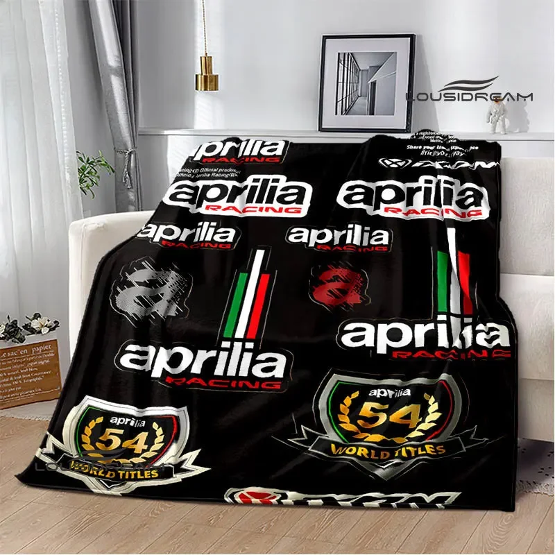 

Aprilia Motorcycle Logo Printed Blanket Fashion Warm Blanket Soft And Comfortable Blanket Home Travel Blanket Birthday Gift