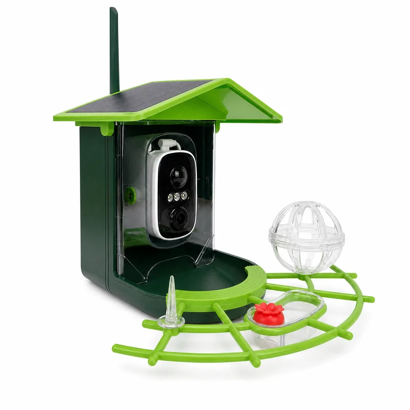 Smart Solar Bird Feeder D3-A1 4MP HD Camera 2.8MM Wide Angle Lens Solar Power Supply Remote View Outdoor Bird Watching Camera
