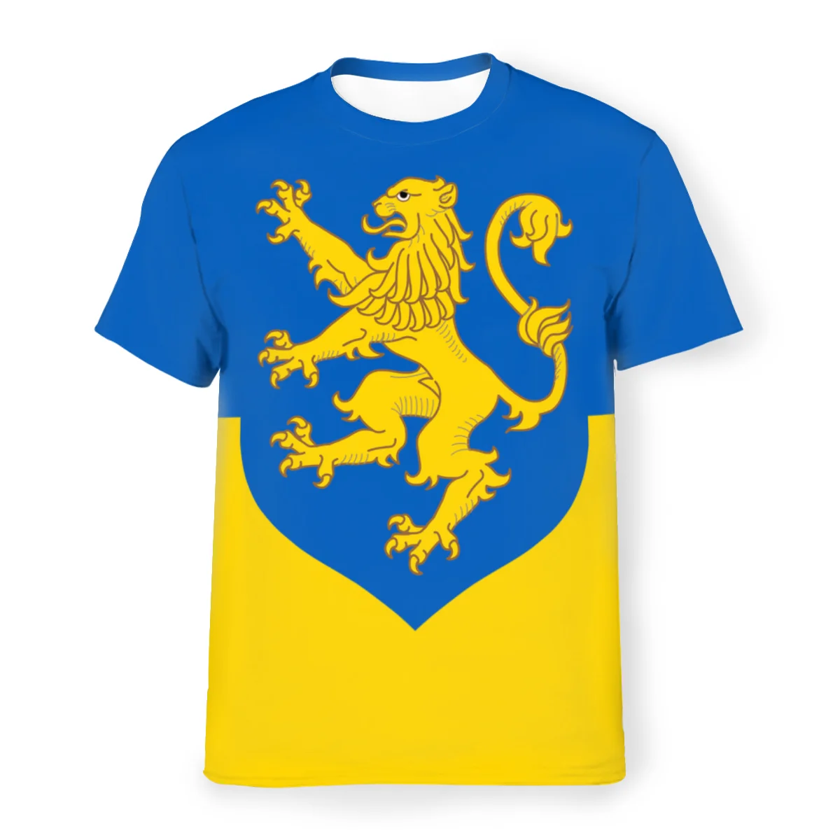 SW ثلاثية الأبعاد مطبوعة أوكرانيا العلم شارة المتضخم تي شيرت للرجال الصيف للجنسين المحملة عادية س الرقبة قصيرة الأكمام موضة الاتجاه القمم