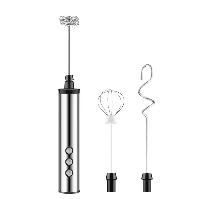 3 In 1 Milk Frothers Electric Handheld Blender With USB Electrical Mini Coffee Maker Whisk Mixer For Coffee Cappuccino Cream