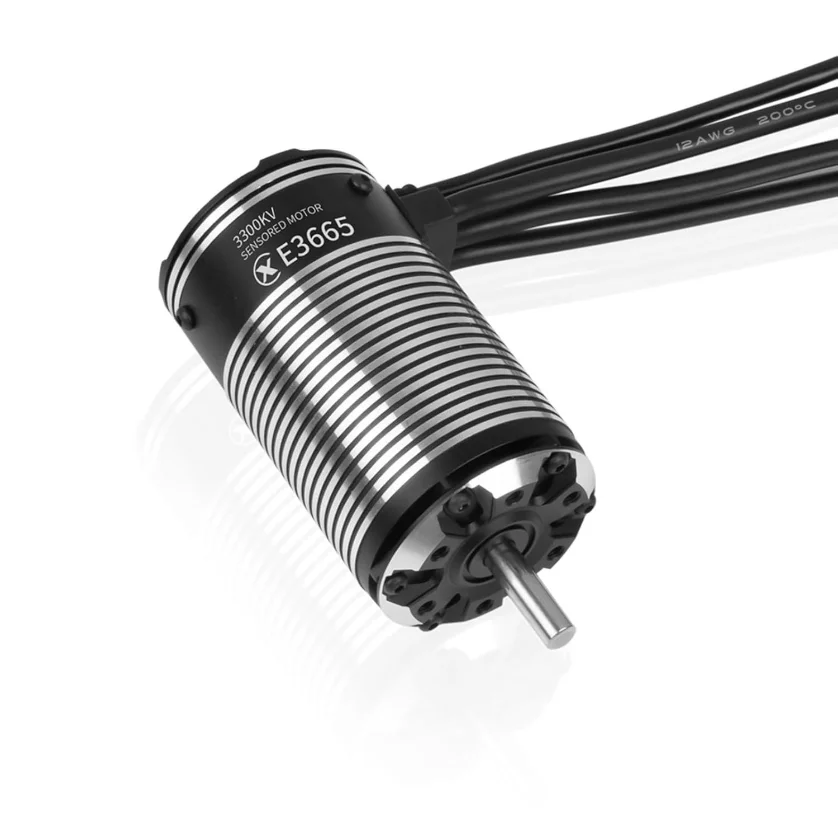 XC E3665 センサー付きブラシレスモーター 2500KV/3300KV 2-3S 1/10 RCカー ショートコース、トラック、モンスター用