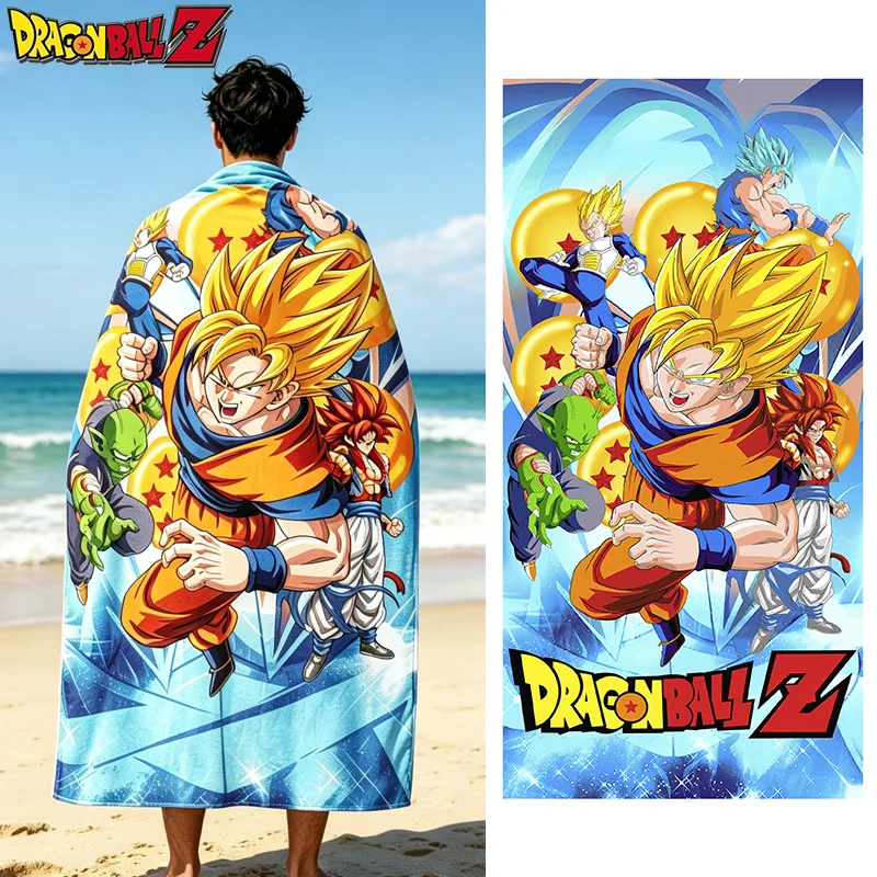 

Dragon Ball Z Son Goku Kakarotto Microfiber Quick Drying Beach Towels Men Anime Sports Towel Beach Towel Soft Light Towel Gift