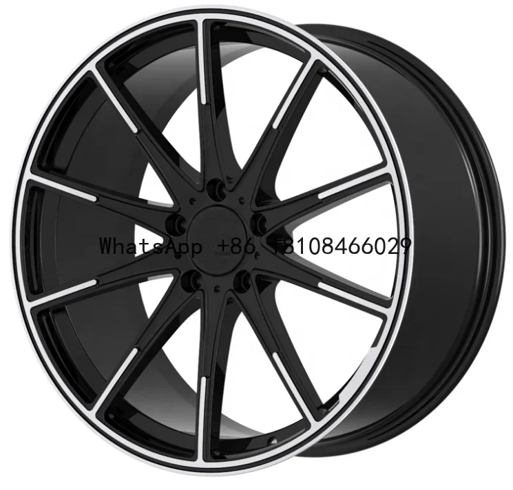 Forged Wheels Black Machining New Style Face Alloy 18 19 20 21 22 23 24 inch Rims 5X114.3 5X112 5X120 Passenger Car Wheels