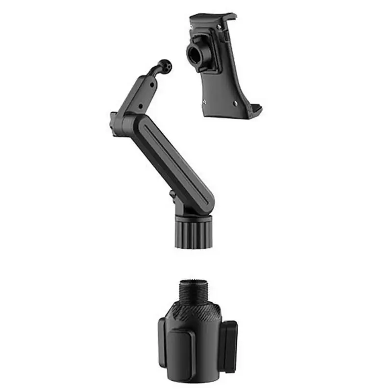 Car Tablet Cup Holder 360 Adjustable Phone Holder Mobile Stand 270 Tilt Bar Triangular Base Phone Holder Pad Holder For Auto