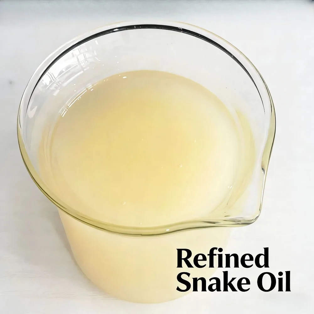 

Refined Snake Oil Deodorized Degummed Cosmetic Grade Skin Care Raw Material 100-1000ml