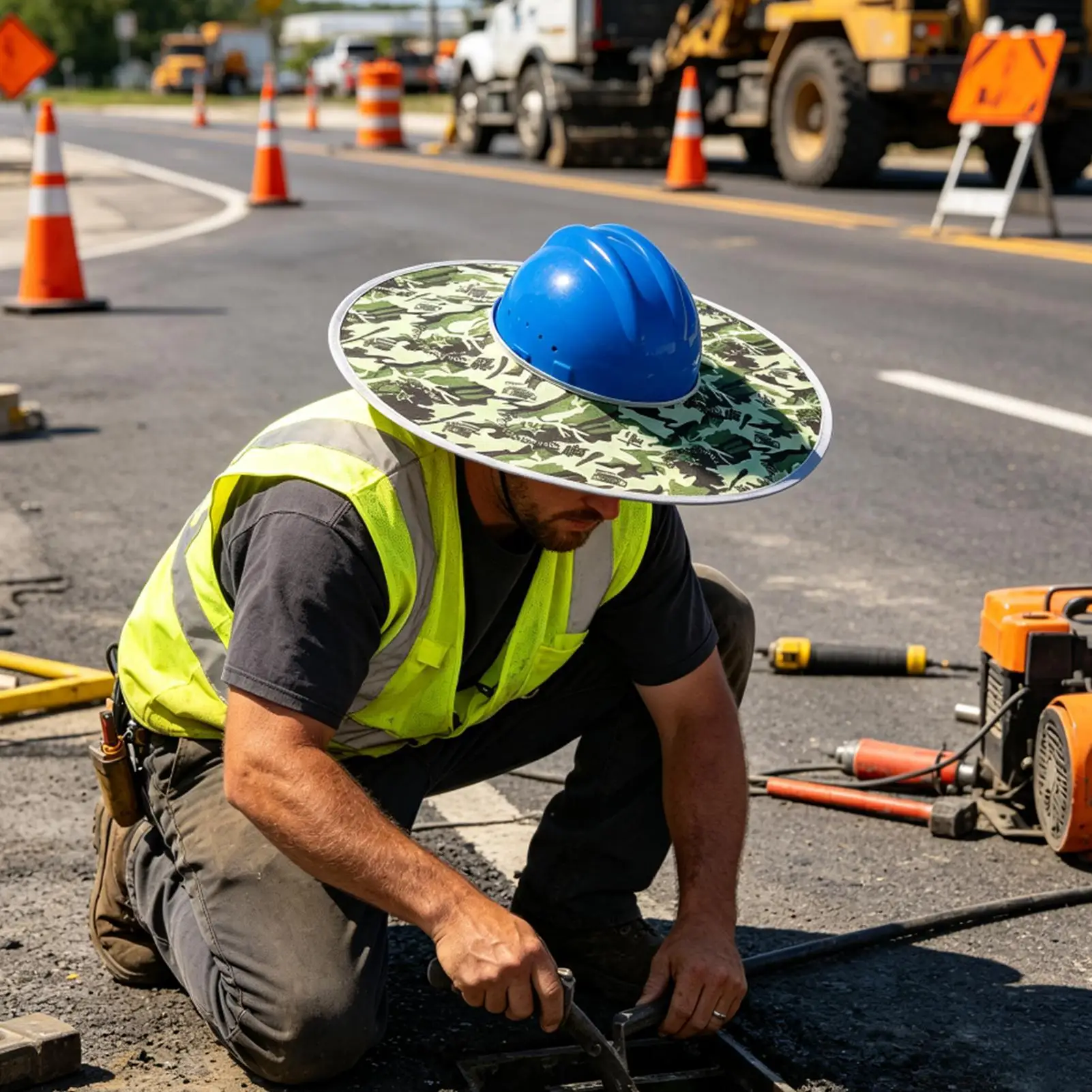 Construction Safety Hard Hat Neck Shield cover Stripe Summer Sun Shade Protection Outdoor Safety Hat Neck Shield Cover