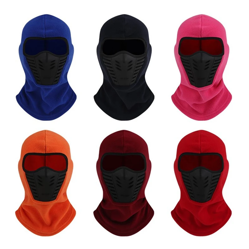 Autumn Winter Outdoor Warm Silicone Cycling Mask Anti-dust Waterproof Windproof Full Face Cover Hat Neck Helmet Mask Hat