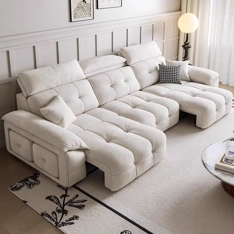 أريكة كرسي كهربائية لغرفة المعيشة باللون الأبيض كسول فاخر كرسي كهربائي أريكة أثاث حديث من الشمال Woonkamerbanken للمنزل #2