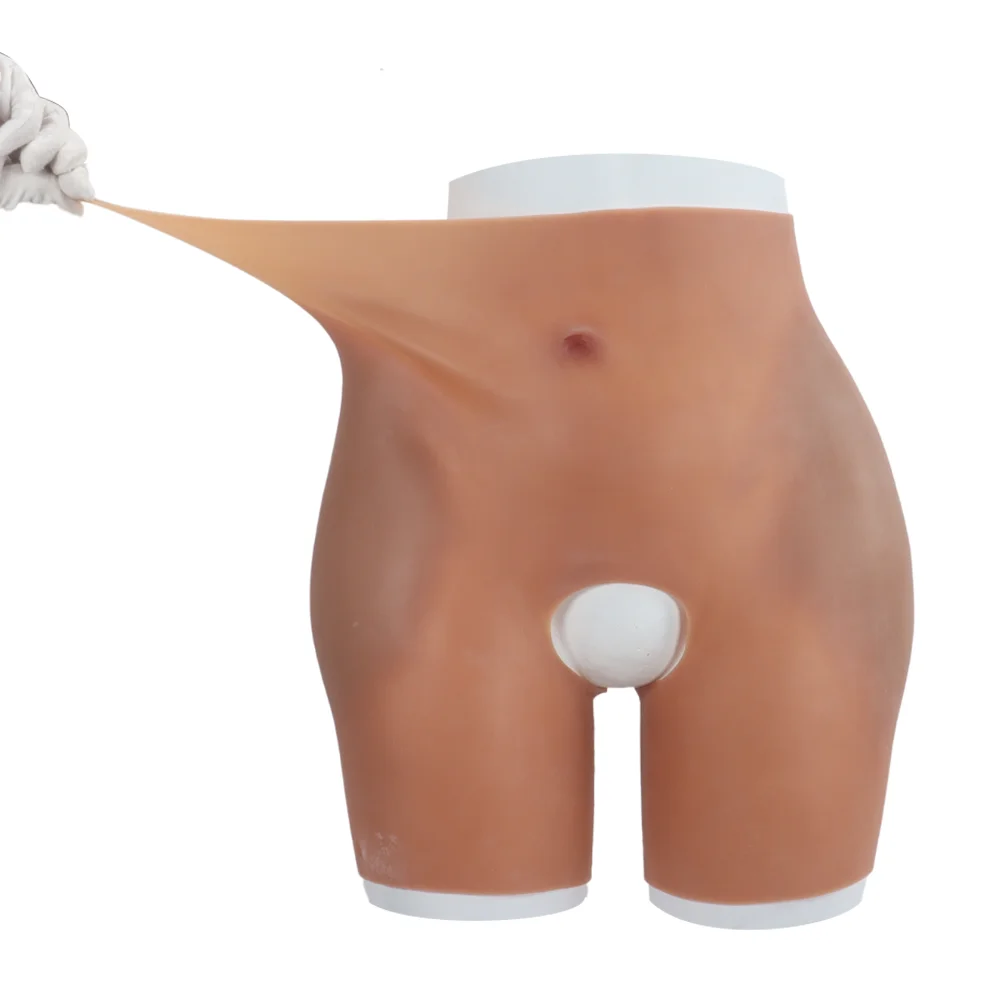 

Open-crotch buttock enhancement pants, silicone false buttock lifting underwear, women's high-waisted lifting buttock pants