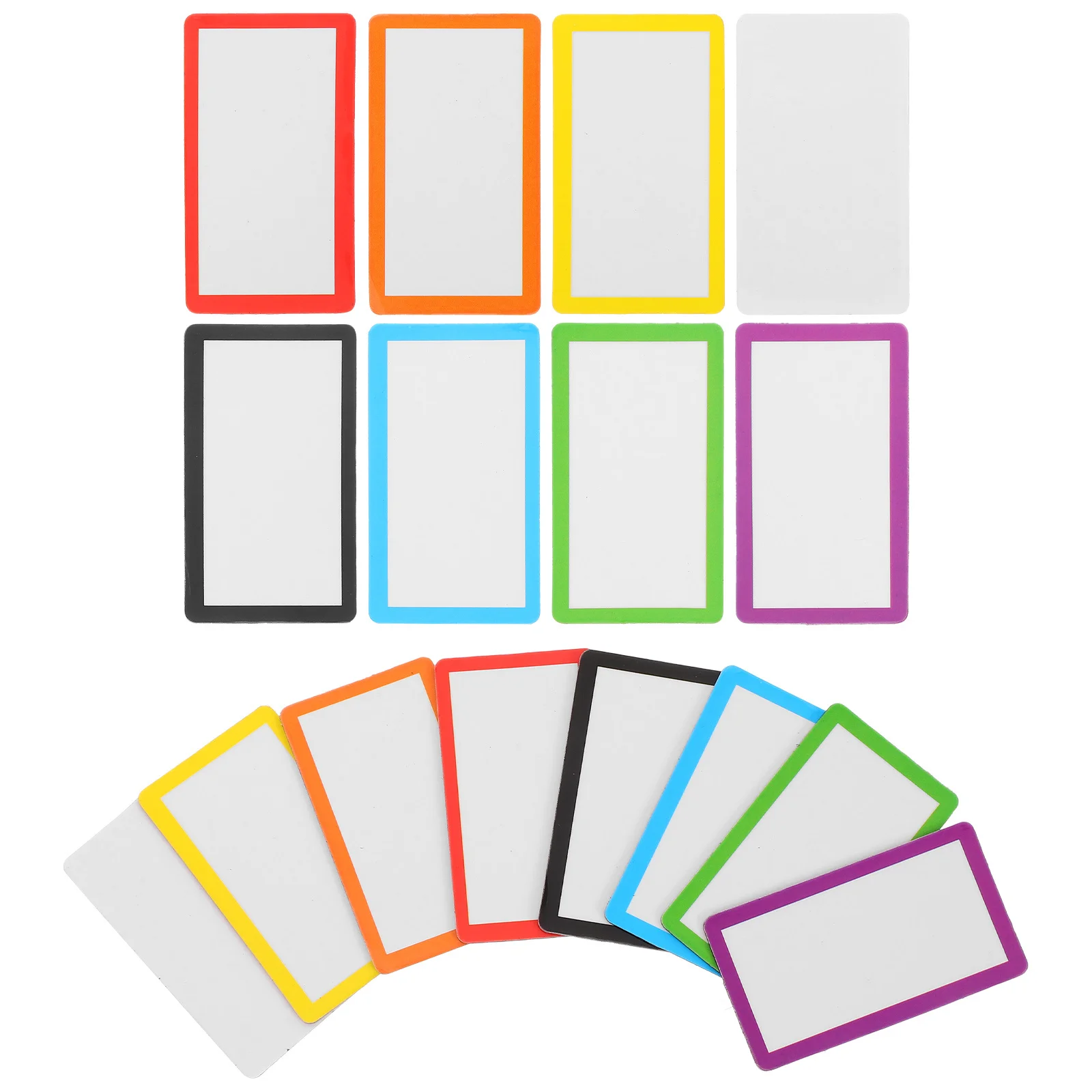 40 Stuks Magnetische Naamplaatjes Kleur Broder Herbruikbare Droog Wissen Magnetische Etiketten Beschrijfbare Stickers Voor Office Home Whiteboard Gebruik
