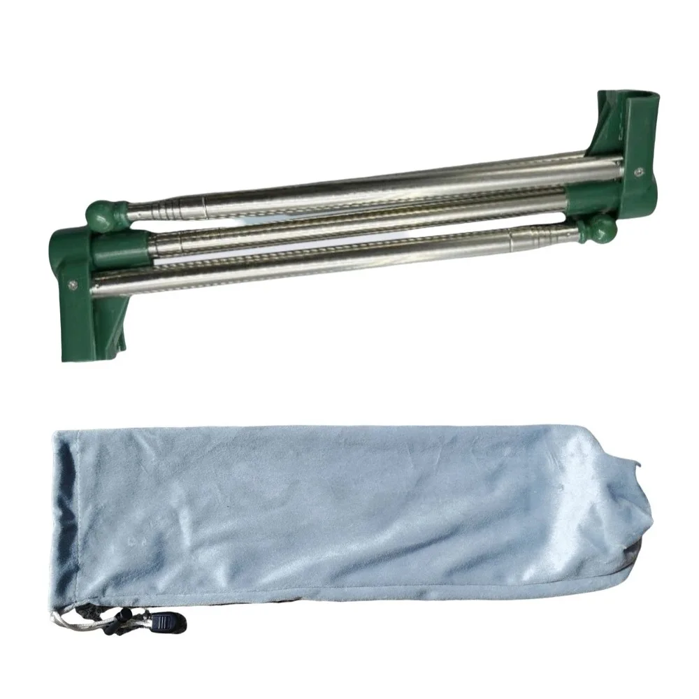 Stainless Steel Travel Garment Rack Space Saving Adjustable Angle Laundry Drying Rack with Non Slip Feet Compact