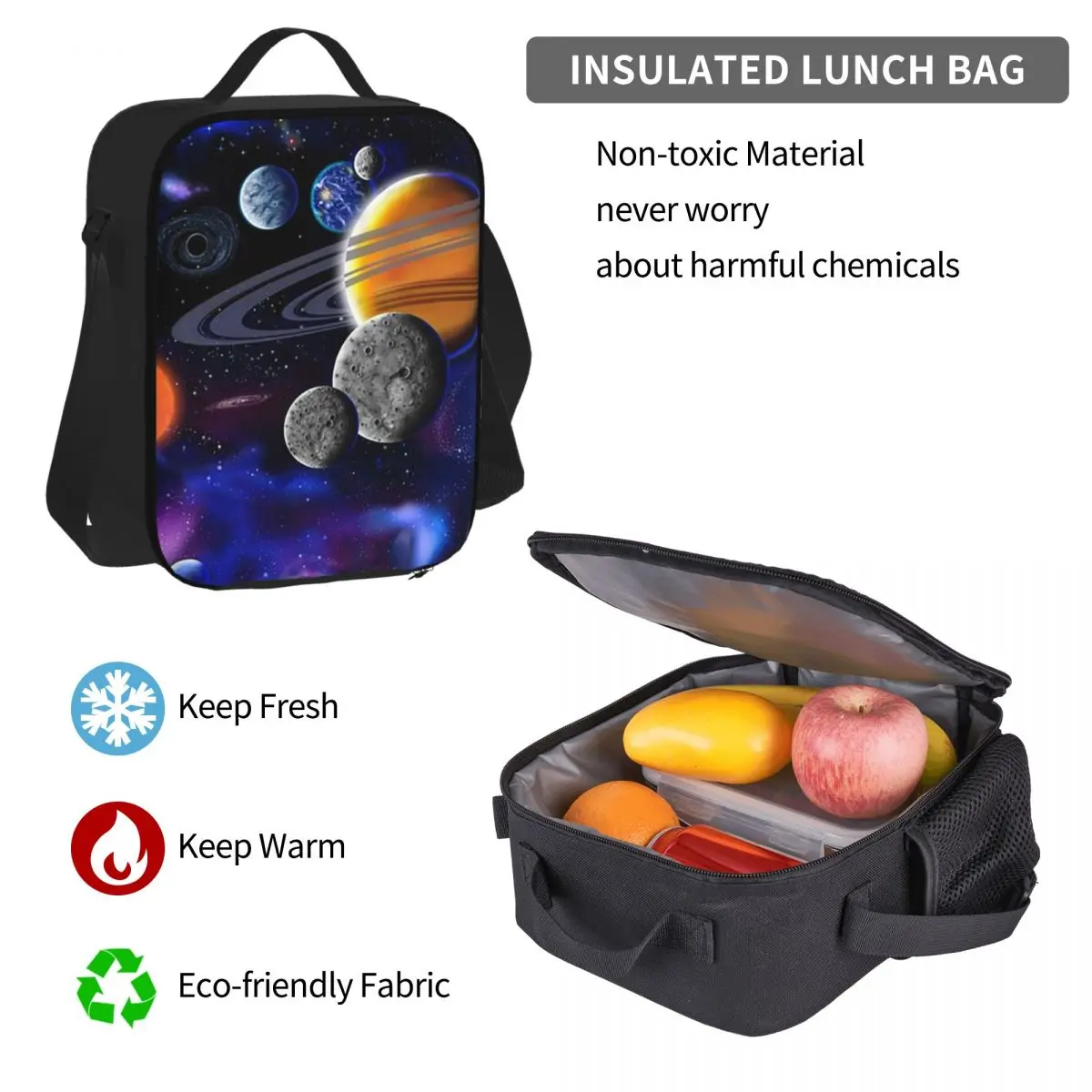 Sonnensystem Space Planets Universe Rucksäcke Jungen Mädchen Büchertasche Kinder Schultaschen Rucksack Lunchtasche Stifttasche Dreiteiliges Set