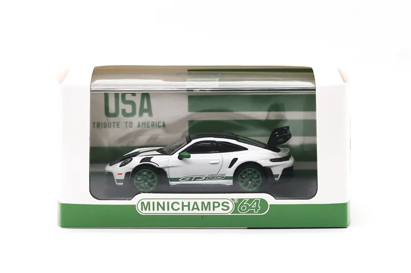 

1:64 GT3 RS 2023 White w/Weissach Package CLDC Exclusive Diecast Collector's Vehicle Model Car