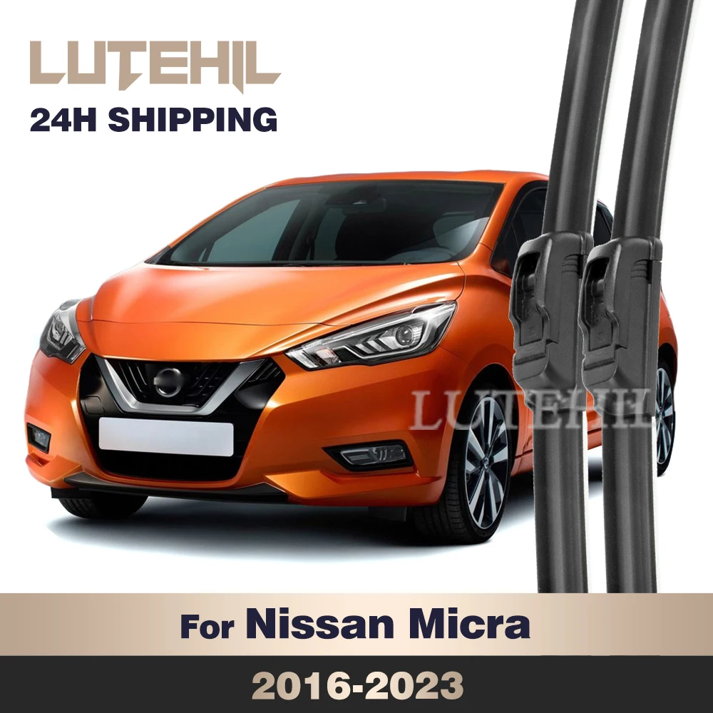 

For Nissan Micra K14 2016-2023 2017 2018 2019 2020 2021 2022 Wiper Front Wiper Blades Windshield Windscreen Window Brush 26"+14"