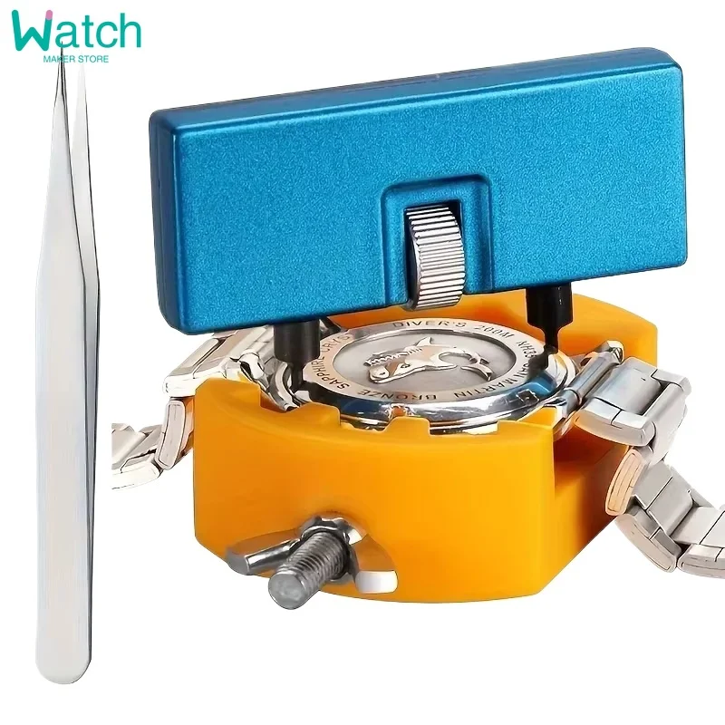 3pcs Watch Battery Replacement Kit Watch Wrench Back Remover Watch Case Rear Cover Opener And Tweezers Set