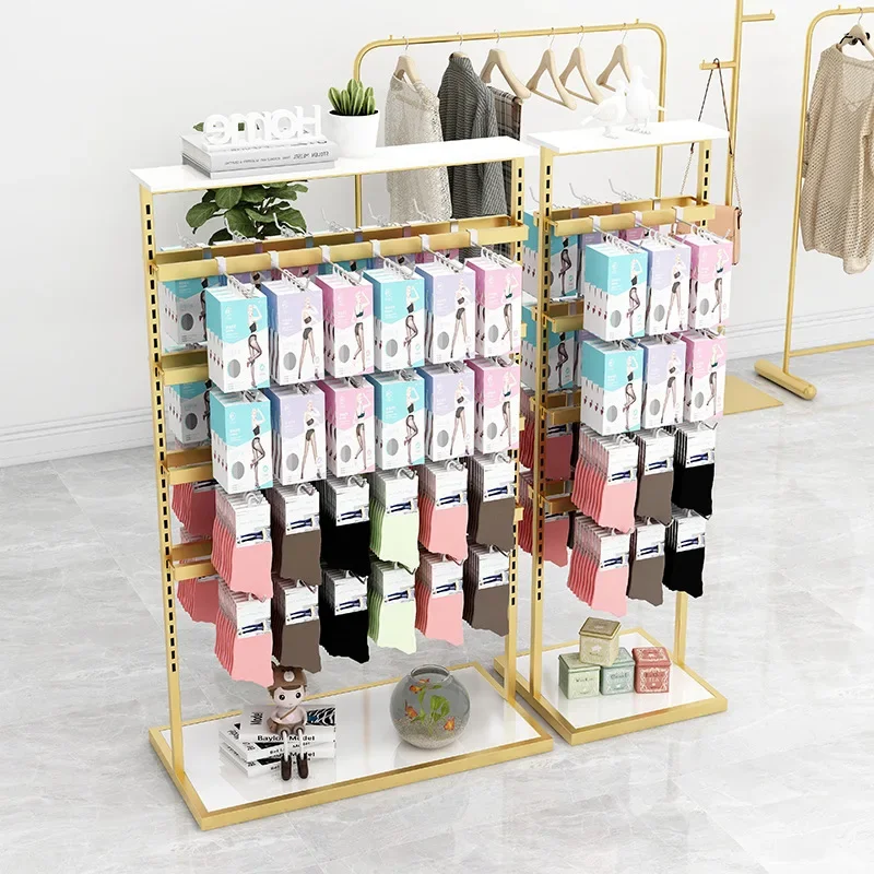 Hanging boxed underwear rack, Nakajima socks display rack, shopping mall multi-functional mobile phone case display rack,