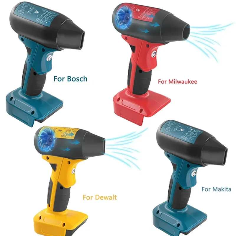 NEW Portable Jet Violent Fan Powered For Makita/Milwaukee/Dewalt/Bosch 18-20V Li-ion Battery with 4 Adjustable Speeds for Blower