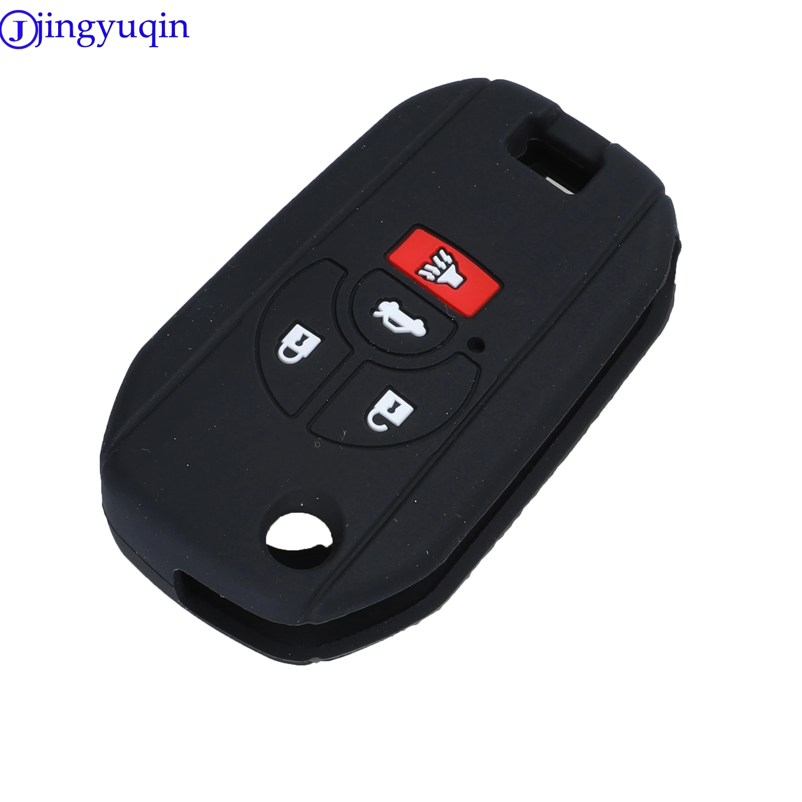 jingyuqin 4B Remote Car Key Silicone Cover Case For Nissan Altima Maxima Sentra Versa Holder Styling Flid Folding