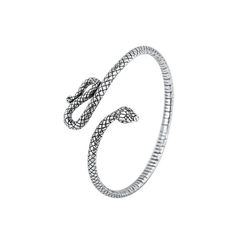 New Arrival Trendy Snake Animal Design Retro Thai Silver Female