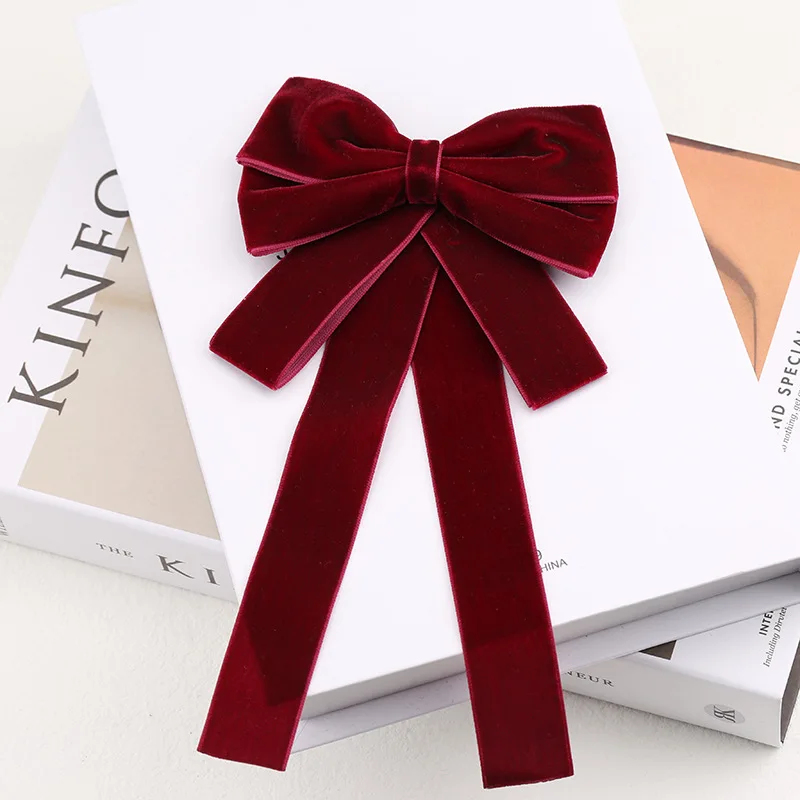 Mode Samt Fliege für Frauen Freizeit hemd dekorative Bowties