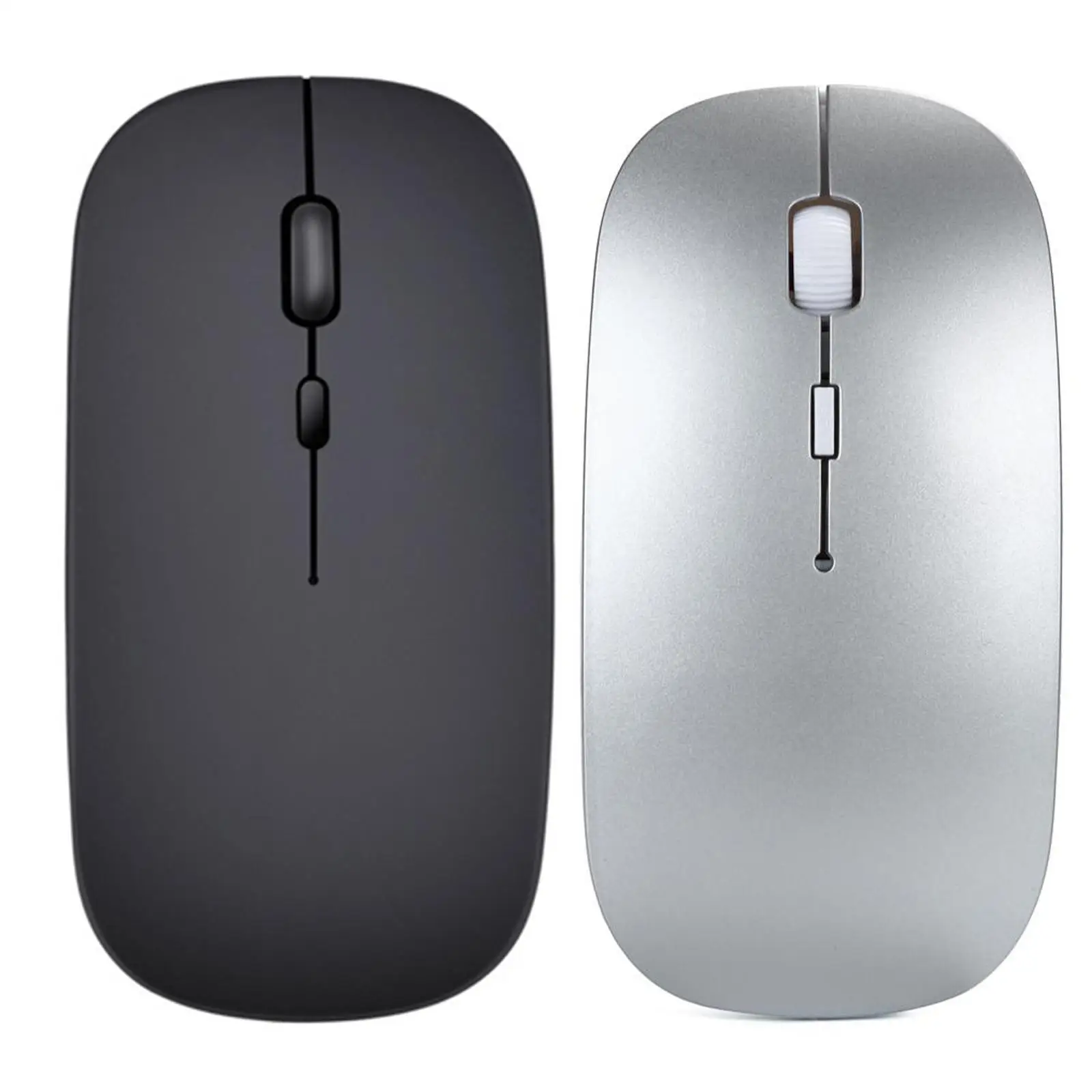 Dual Mode Wireless Mouse Type C Rechargeable 1600 DPI Silent Ergonomic Portable Office Mouse for Laptop Tablet PC Silent Mouse