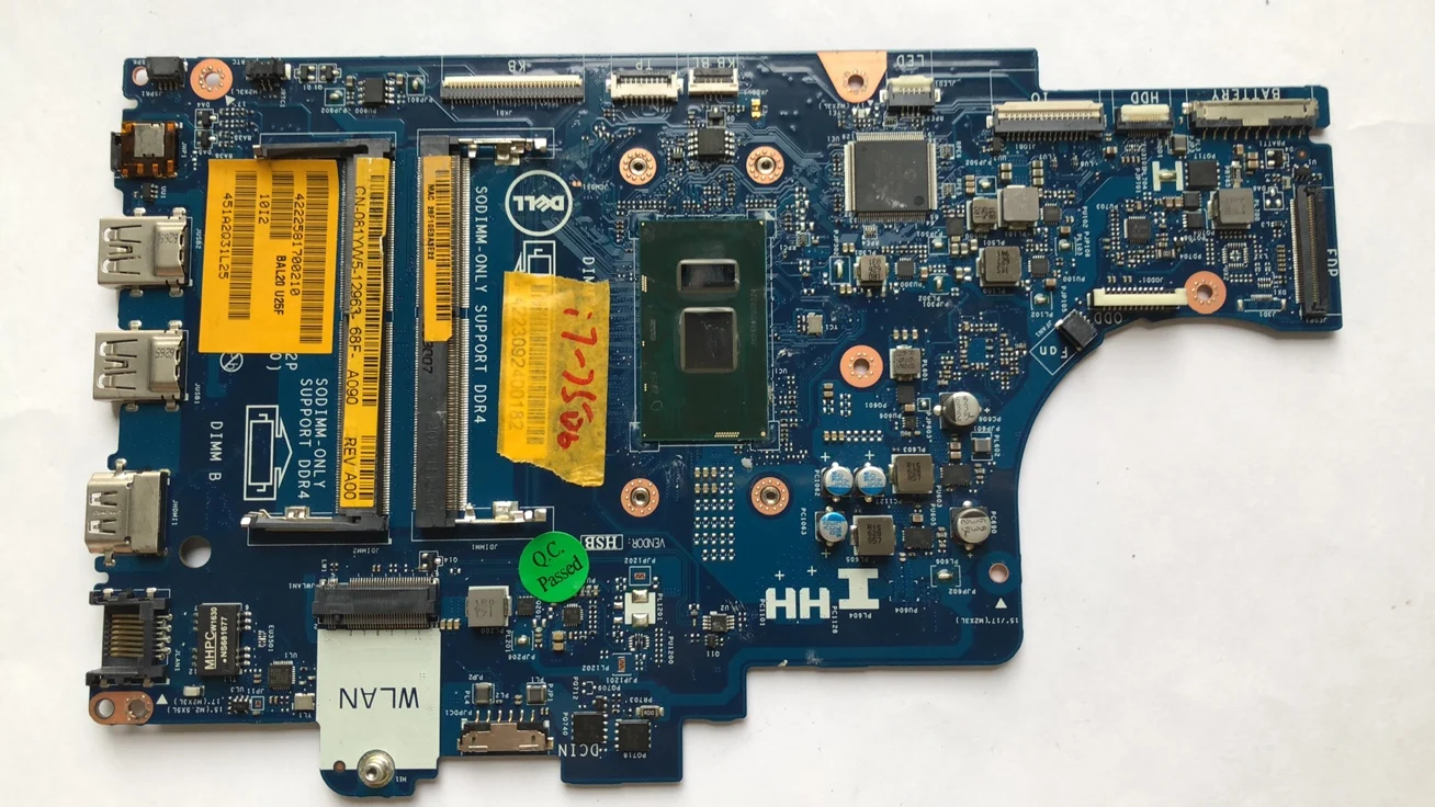 

For Dell 5567 computer main board BAL21 LA-D802P 081YW5 I7-7500