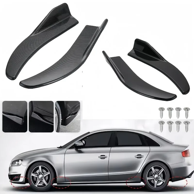 Universeller Auto-Frontspoiler und Heckspoiler aus Kohlefaser, Stoßfängerschutz gegen Kollision, Modifikation, Kratzschutz, Autoteil