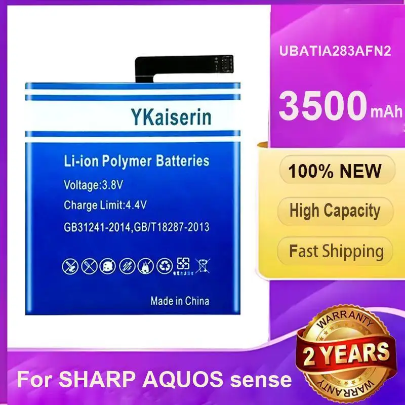 

YKaiserin UBATIA283AFN2 Battery For SHARP AQUOS Sense 1 Sense1ICP5/63/62 Batteries 3500mAh + Free Gfit