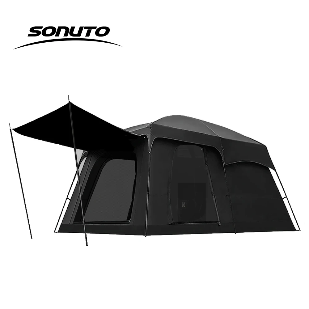 8-12 Family Tent Person Outdoor Camping Double Layers Oversize 2