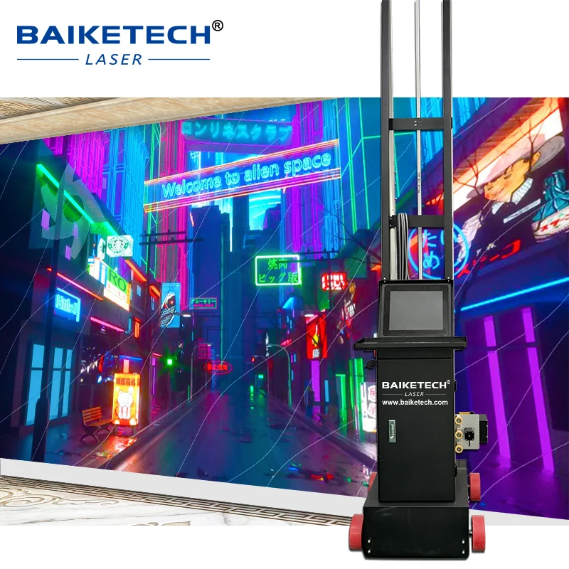 TH-UP1400M آلة طباعة فنية جدارية متقدمة ثلاثية الأبعاد للأشعة فوق البنفسجية طابعة نافثة للحبر جدار عمودي مصنع طابعة تزيين الجدران