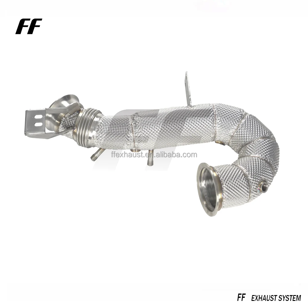 performance SS304 Exhaust downpipe for BENZ AMG M256 GT50 GT53 GLE53 GLS53 E53 2018+ Race Downpipes