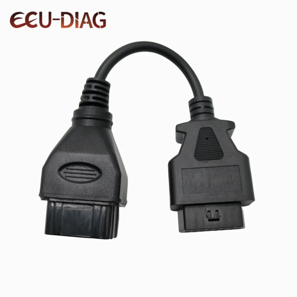 

Высокое качество для Renault 12-контактный разъем OBDII OBD 2 адаптер диагностический удлинительный кабель для Renault 12-контактный к OBD 16-контактный кабель